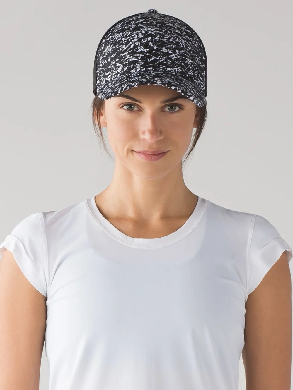 Lululemon Dash & Splash Cap - Iced Wave White Black / Black